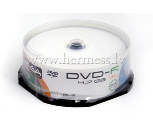 Diski DVD+R 4.7Gb, apdrukjami, Cakebox 10gab.